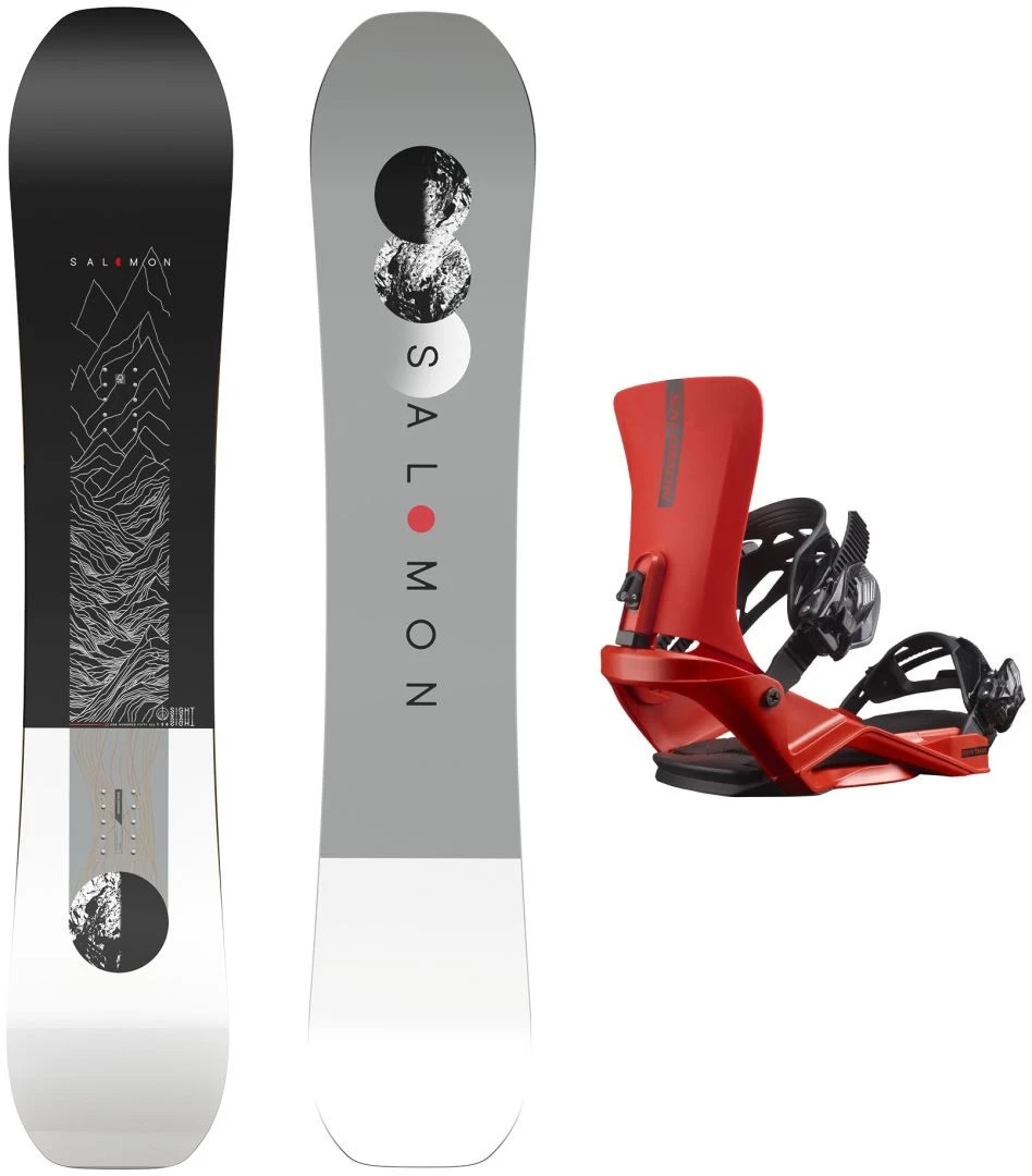 Salomon Sight Set + Rhythm Binding Red 3 Salomon Sight Set + Rhythm Binding Red